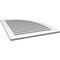 Ekena Millwork Quarter Round Top Right Surface Mount PVC Gable Vent w/ 3-1/2"W x 1"P Standard Frame, 32"W x 40"H GVPQR32X4001SF - alternate 4